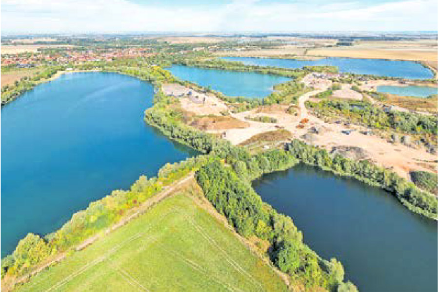 Luftbild Erfurter Seen